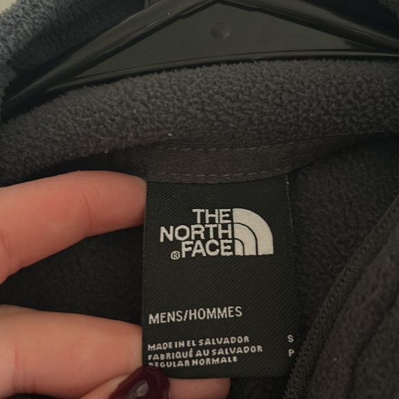 The North Face Tka glacier 1/4 zip fleece in white/gray - Picture 4 of 5